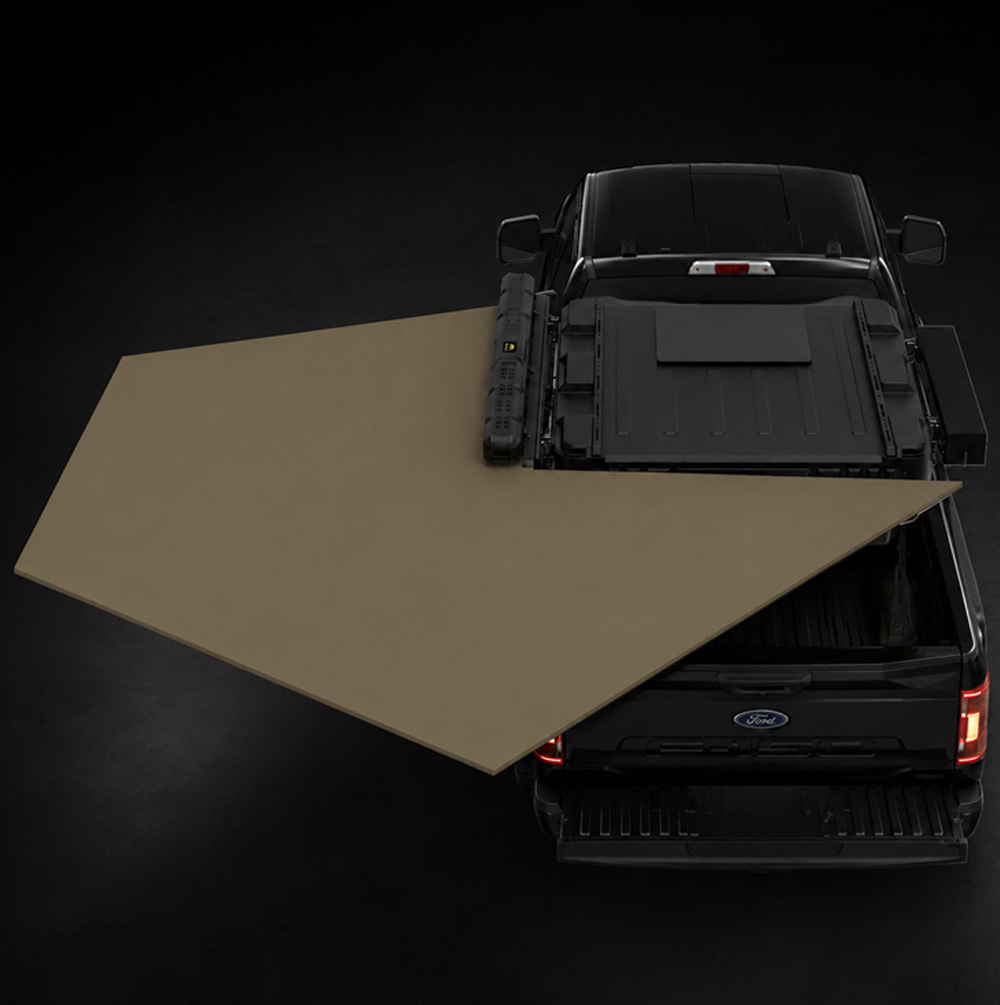 WinTopper Pickup Hardtop mit seitlich ausgefahrener Markise